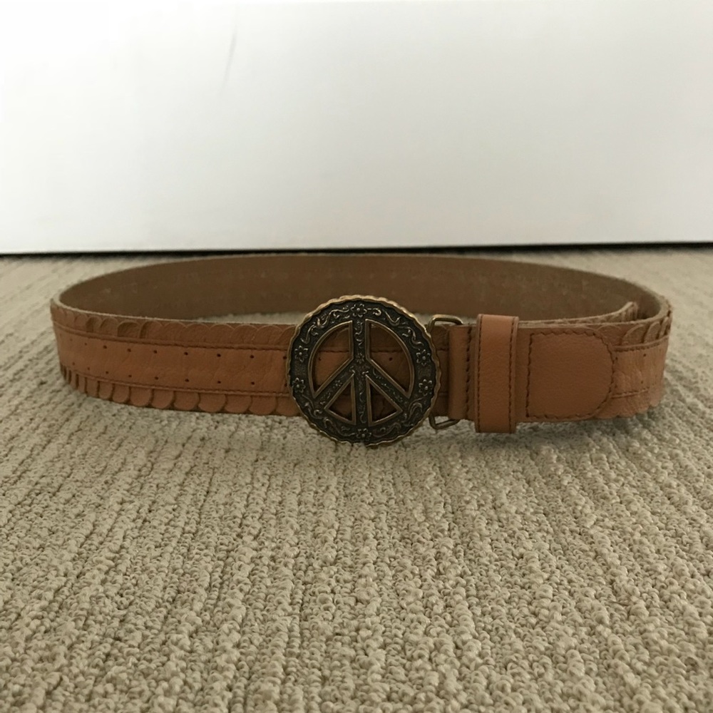 Lucky brand peace sign belt